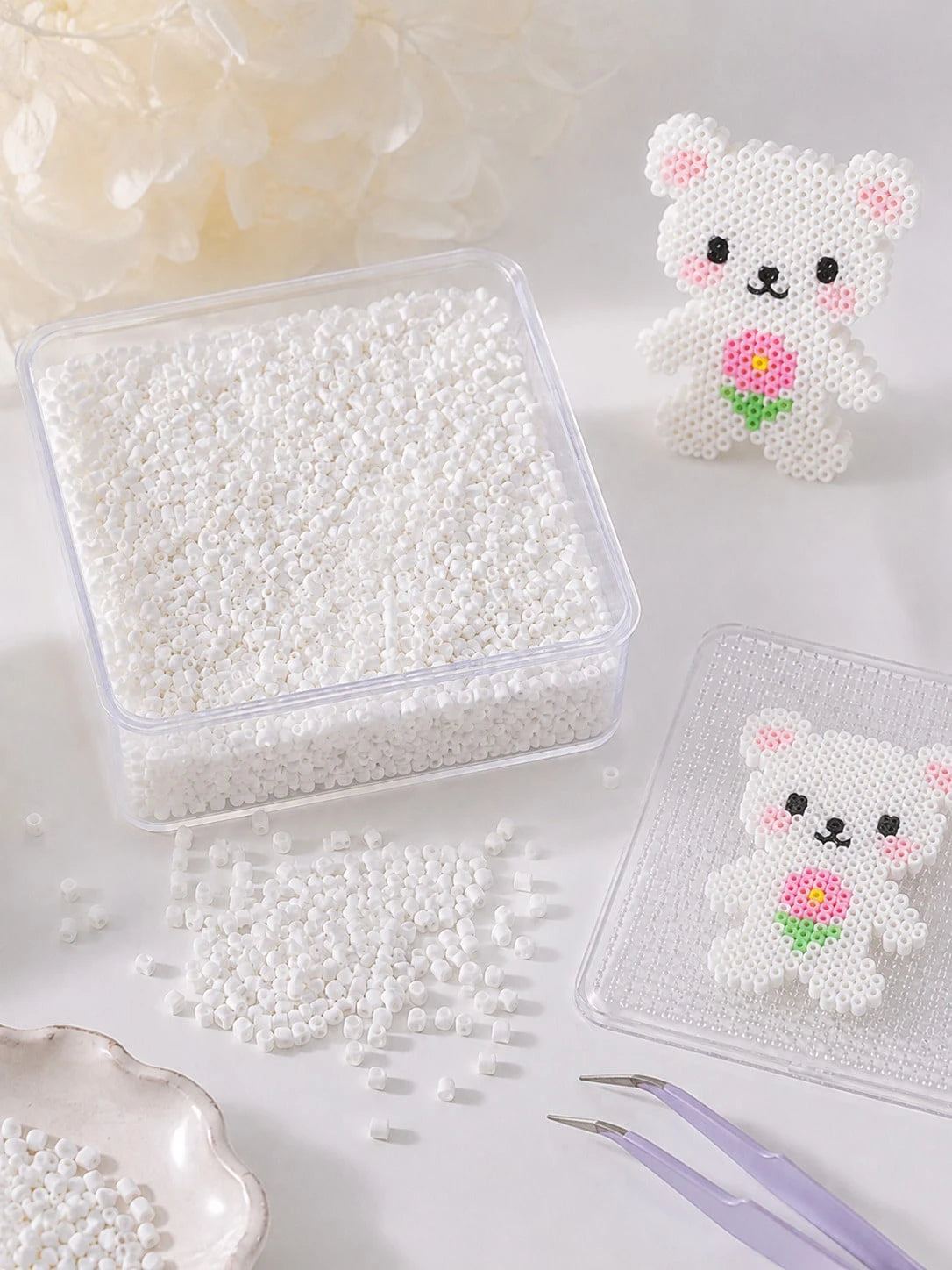 5000pcs/Bag 2.6mm Creative Perforated Beads Refill, Handmade Pixel Art DIY Puzzle 3D Puzzle DIY Ironing Beads