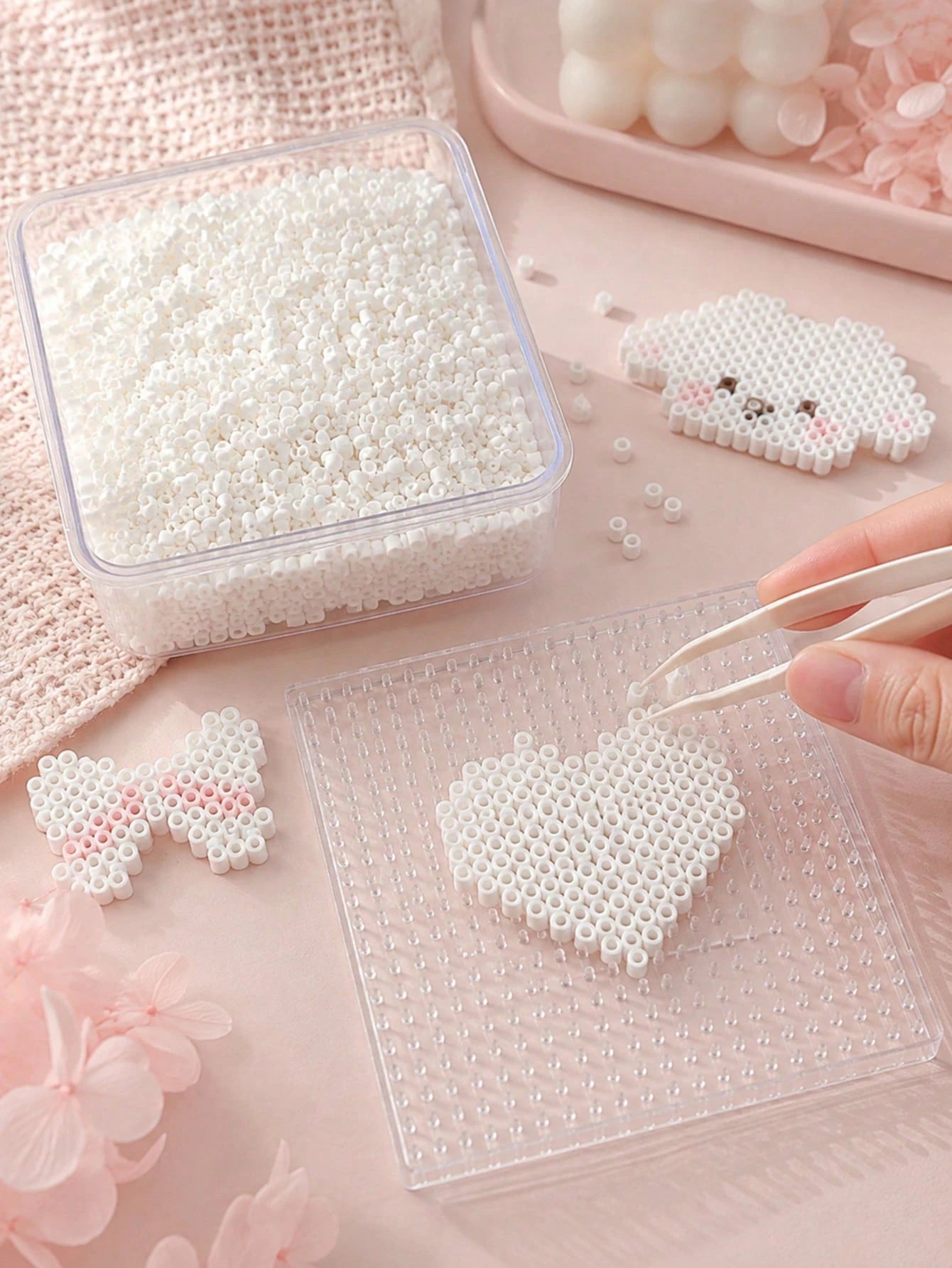 5000pcs/Bag 2.6mm Creative Perforated Beads Refill, Handmade Pixel Art DIY Puzzle 3D Puzzle DIY Ironing Beads
