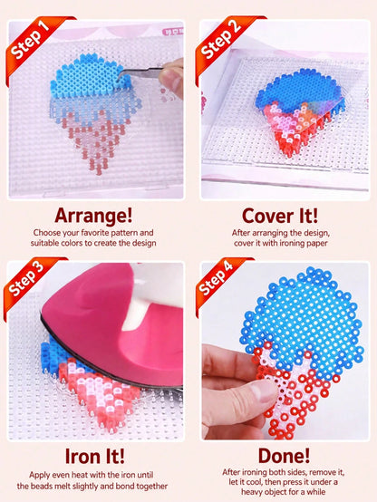 5000pcs/Bag 2.6mm Creative Perforated Beads Refill, Handmade Pixel Art DIY Puzzle 3D Puzzle DIY Ironing Beads