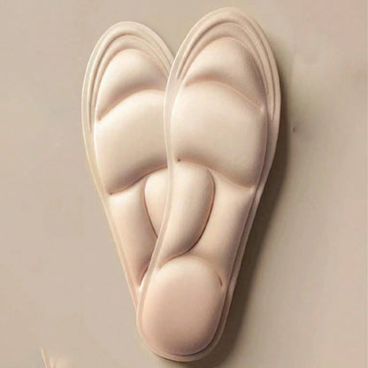 5D Comfortable Shock-Absorbing Insoles, Soft & Breathable, Suitable For All Seasons Including Sports Shoes, Snow Boots, Casual Shoes, White Shoes For Men & Women, Sports Shoe Insoles, And Arch Support