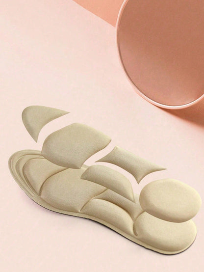 5D Comfortable Shock-Absorbing Insoles, Soft & Breathable, Suitable For All Seasons Including Sports Shoes, Snow Boots, Casual Shoes, White Shoes For Men & Women, Sports Shoe Insoles, And Arch Support