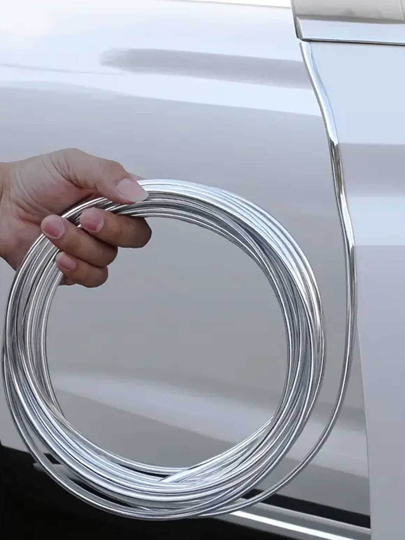 5m Electroplated Car Door Anti-Collision Strip, Stick On Car Door, Soundproof Door Edge Protection Strip, Door Decorative Strip