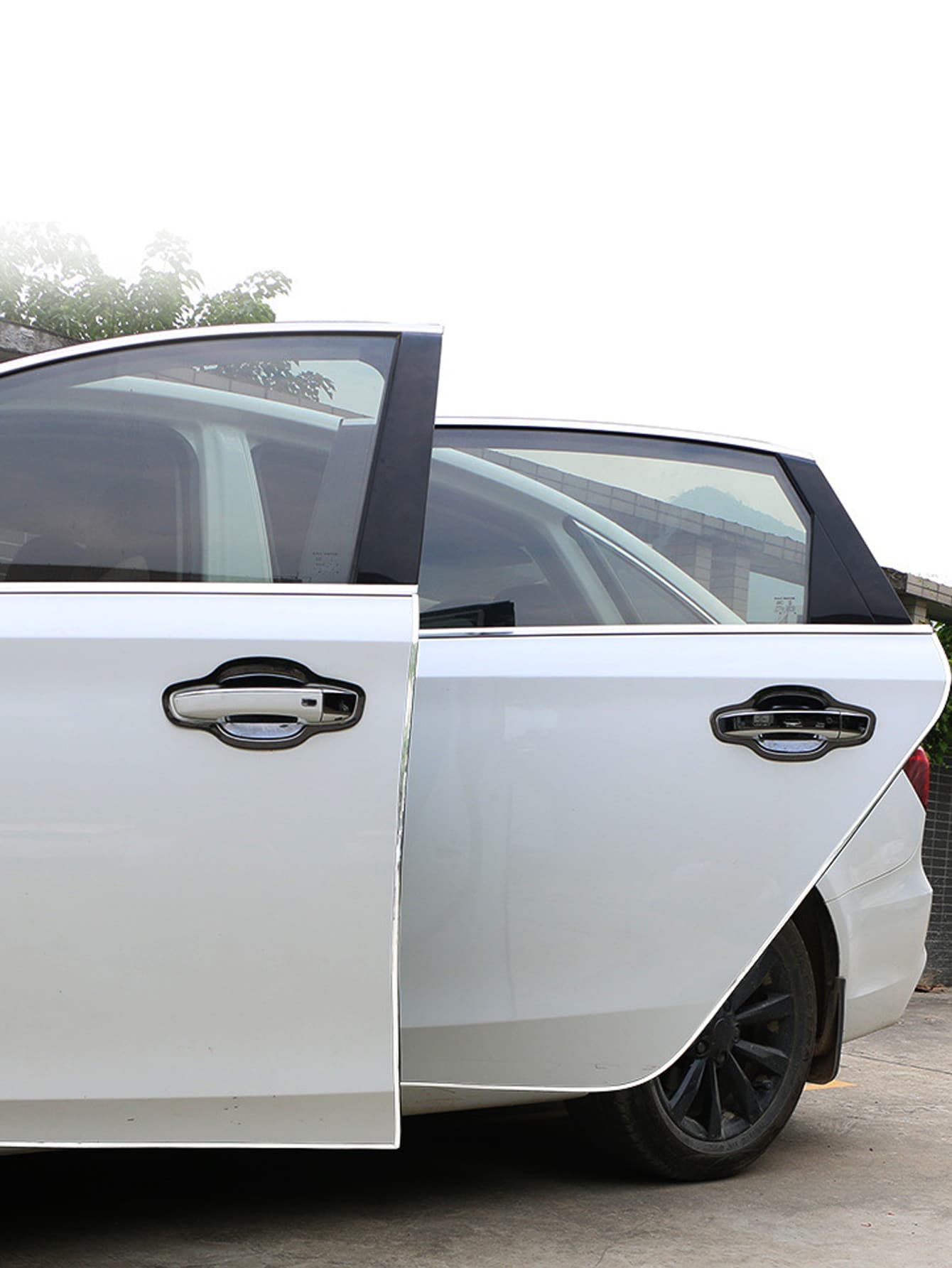 5m Electroplated Car Door Anti-Collision Strip, Stick On Car Door, Soundproof Door Edge Protection Strip, Door Decorative Strip
