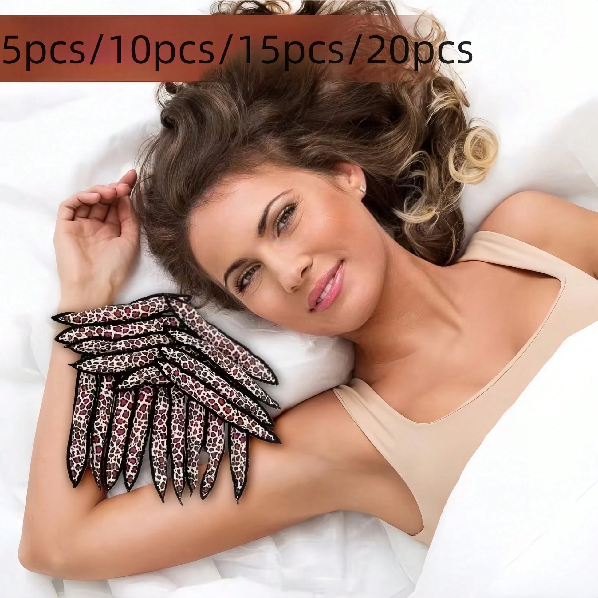 5pcs/10pcs/15pcs/20pcs New Leopard Print Foam Hair Curlers, Soft Sleep Hair Curlers, No Hair Spray Needed To Create Voluminous Curls, Foam Pillow Hair Curlers. Unisex, Suitable For Daily Wear, Also A