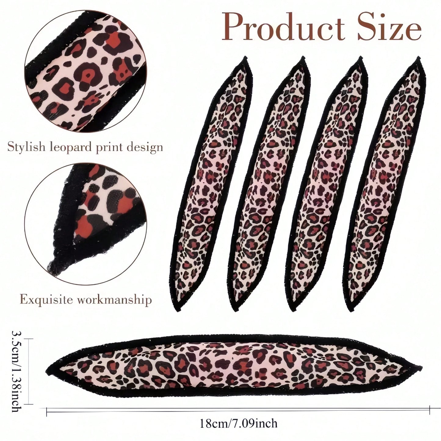 5pcs/10pcs/15pcs/20pcs New Leopard Print Foam Hair Curlers, Soft Sleep Hair Curlers, No Hair Spray Needed To Create Voluminous Curls, Foam Pillow Hair Curlers. Unisex, Suitable For Daily Wear, Also A
