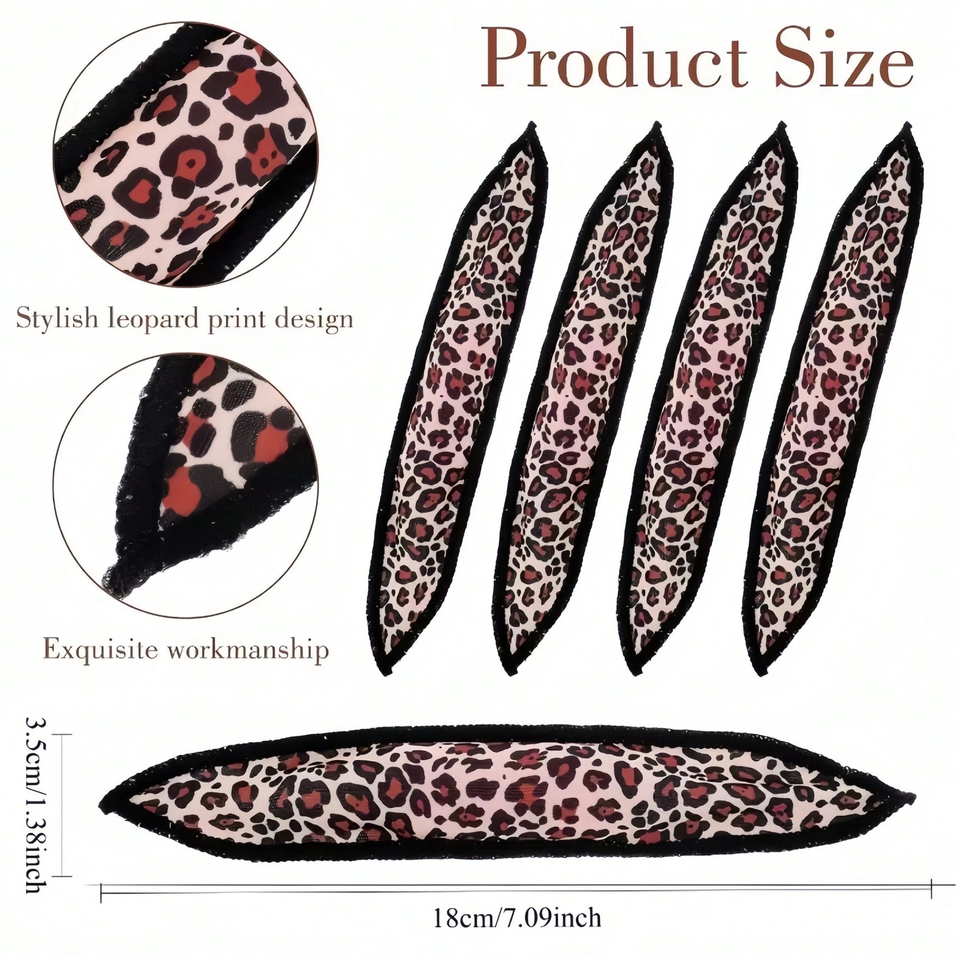 5pcs/10pcs/15pcs/20pcs New Leopard Print Foam Hair Curlers, Soft Sleep Hair Curlers, No Hair Spray Needed To Create Voluminous Curls, Foam Pillow Hair Curlers. Unisex, Suitable For Daily Wear, Also A
