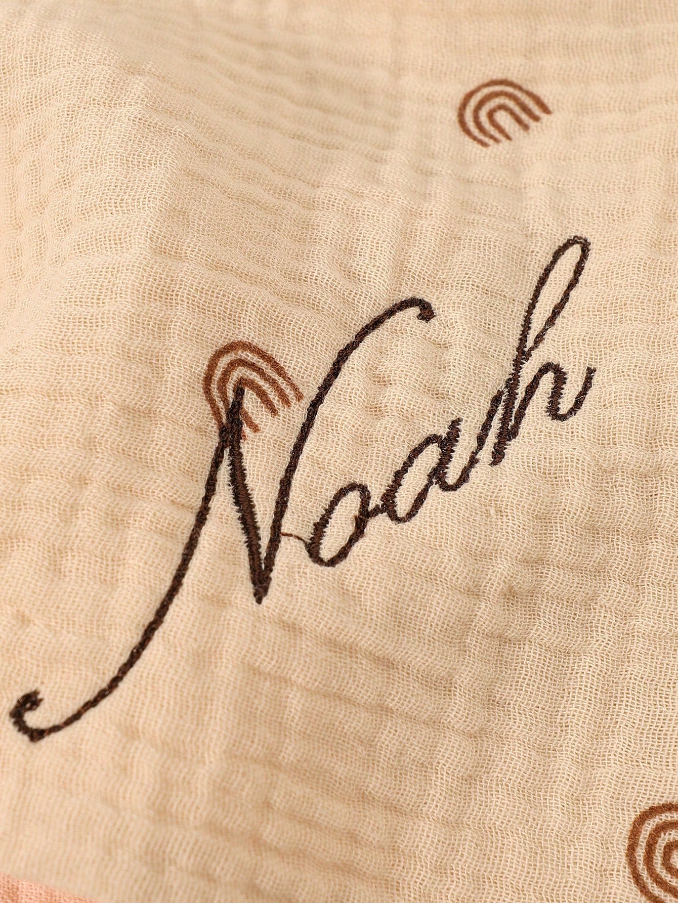 5pcs Customized Embroidered Name Baby Handkerchief Set, Pink, White, Coffee, Modigliani, Beige, Purple, Soft Absorbent Burp Cloths, Face Towels, Ideal Baby Shower Gift For Boys And Girls