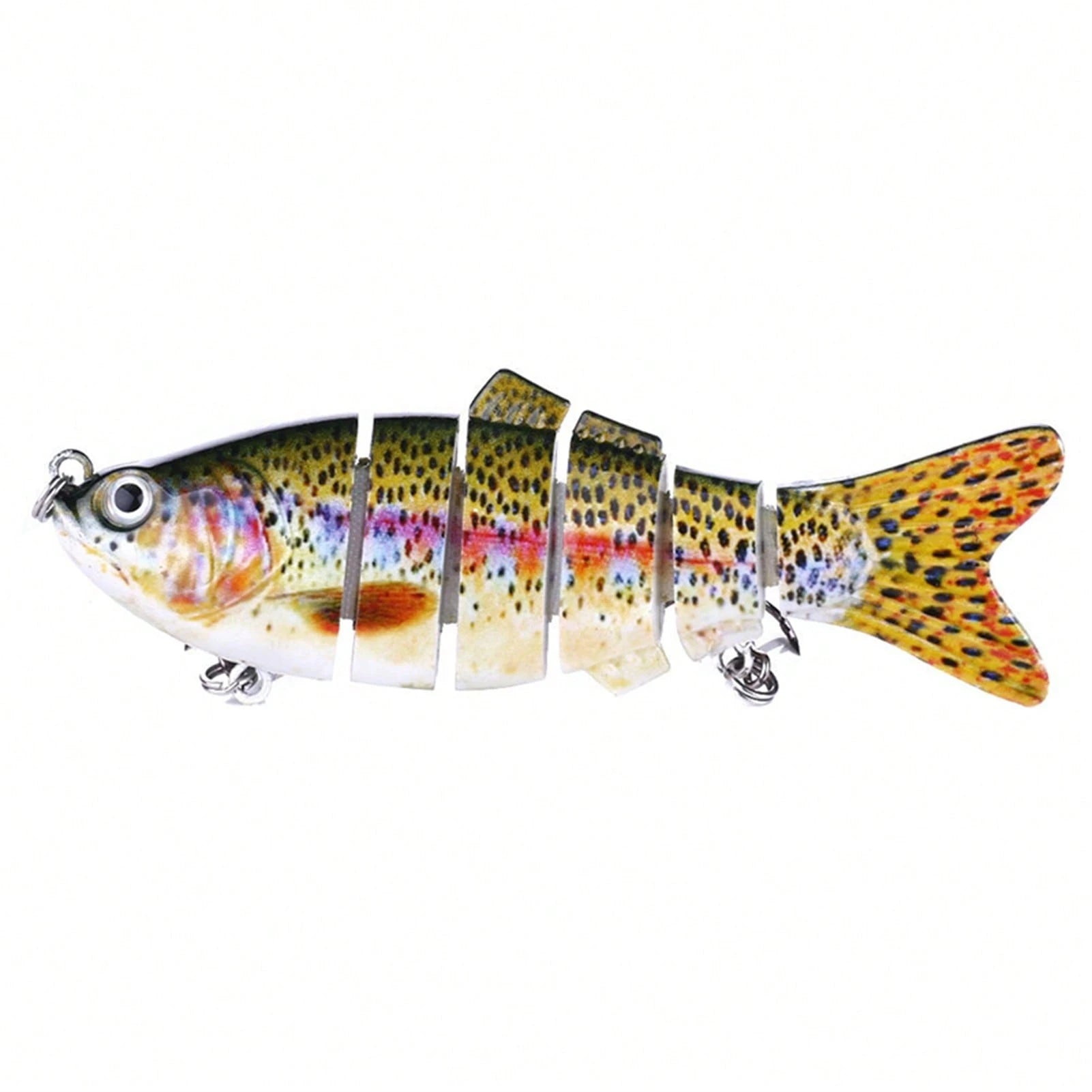 5pcs Multi Segment Bait, Lifelike Biomimetic Design, Used For Freshwater And Saltwater Fishing, Random Color, Suitable For Various Fish Such As Grass Carp