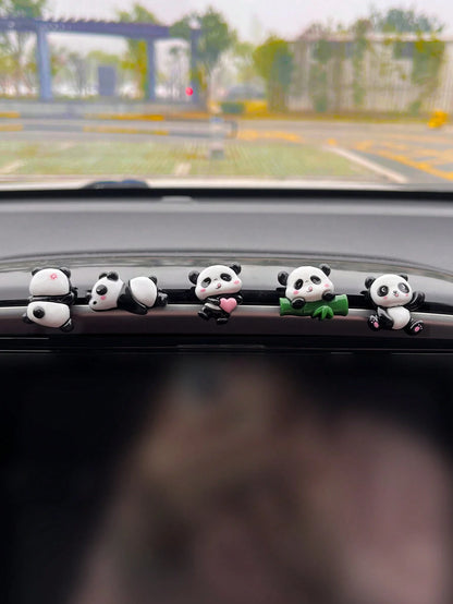 5pcs Panda Shaped Car Decals Stickers