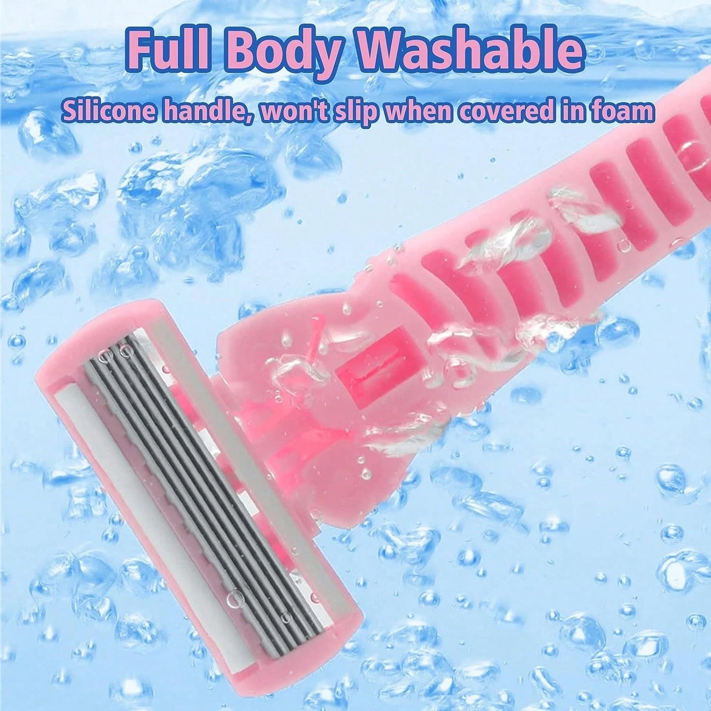 6-Layer Manual Body Hair Razor, Women's Razor, Bikini Trimmer, Depilator, Face & Body Grooming Tool For Men & Women, Disposable For Travel
