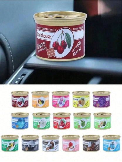 60-Day Lasting Car Fragrance Wooden Block Air Freshener, Bubble Gum Scent, Suitable For Car, Home And Office, Effective After Opening For 60 Days