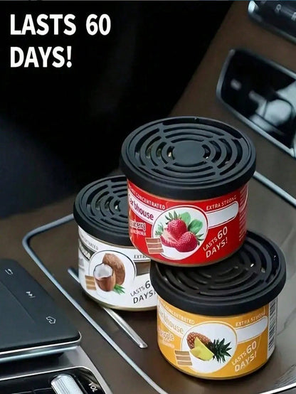 60-Day Lasting Car Fragrance Wooden Block Air Freshener, Bubble Gum Scent, Suitable For Car, Home And Office, Effective After Opening For 60 Days