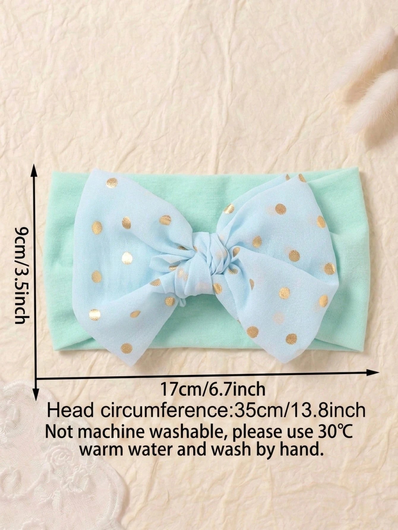 6pcs Pastel Color Infant Headbands Set, Soft 3D Big Bow Decor Princess Hair Accessories, Elastic Newborn Hair Clips, Suitable For Daily Use