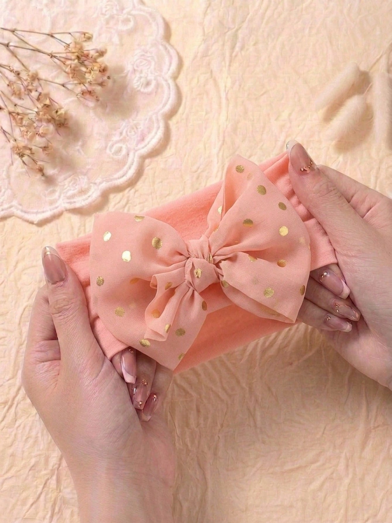 6pcs Pastel Color Infant Headbands Set, Soft 3D Big Bow Decor Princess Hair Accessories, Elastic Newborn Hair Clips, Suitable For Daily Use