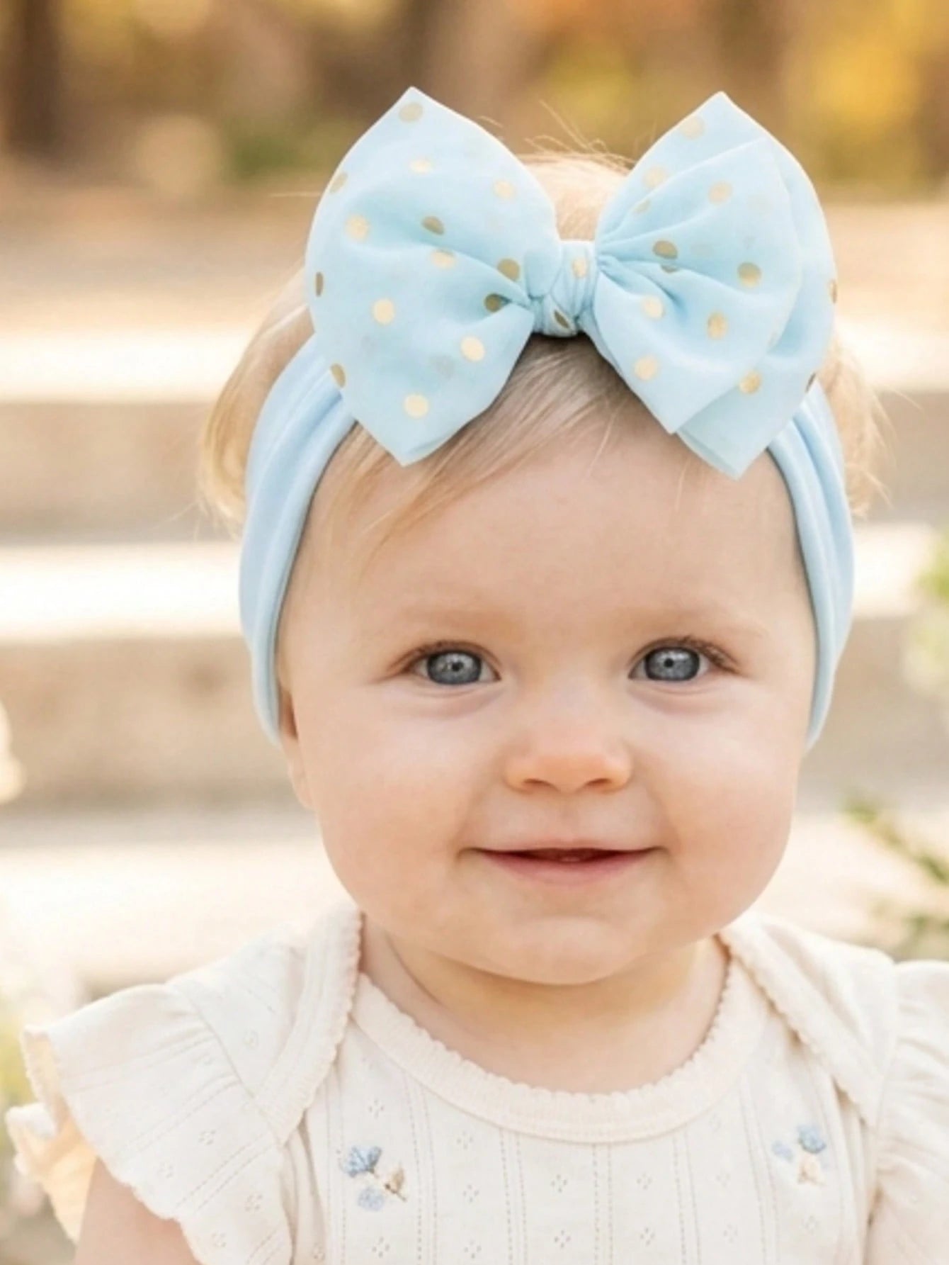 6pcs Pastel Color Infant Headbands Set, Soft 3D Big Bow Decor Princess Hair Accessories, Elastic Newborn Hair Clips, Suitable For Daily Use