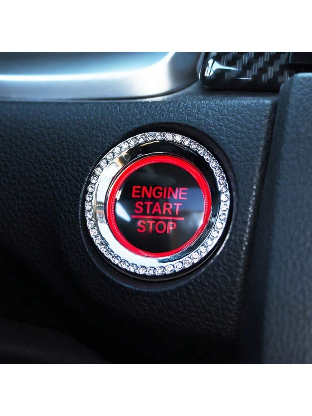 7 Pack Crystal Diamond Rhinestone Car Accessories, Bling Car Accessories For Women, Bling Steering Wheel Cover, Bling Car Seat Belt Cover, Gear Shift Cover, Car Bling Ring, Cup Holder Coasters