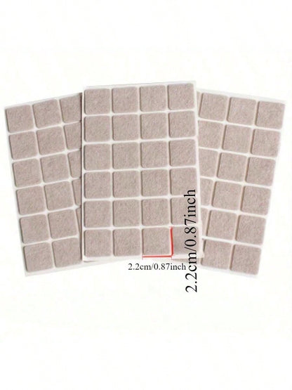 72-Piece Furniture Felt Pad Set- Non-Slip Chair Leg Pads To Protect Hardwood Floors, Metal Finish Furniture And Floor Protector Pads- Neutral Beige Multiple Sizes