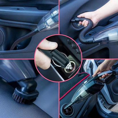7500PA High-Power Car Handheld Vacuum Cleaner, With Brush/ Windshield Cleaning Tool/ Durable Duster/ High-Density Towel, Full Set Of Professional Car Interior Care Tools, High-Quality And Durable M