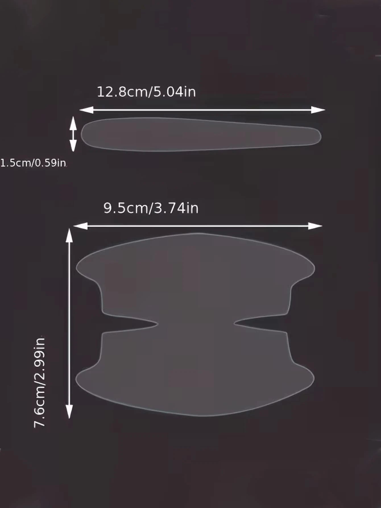 8-Piece Car Door Handle Protective Film- Transparent PVC Scratch-Resistant Cover, Easy-To-Install And Adhesive Film For All Vehicles, Durable Plastic Door Handle Scratch Protection