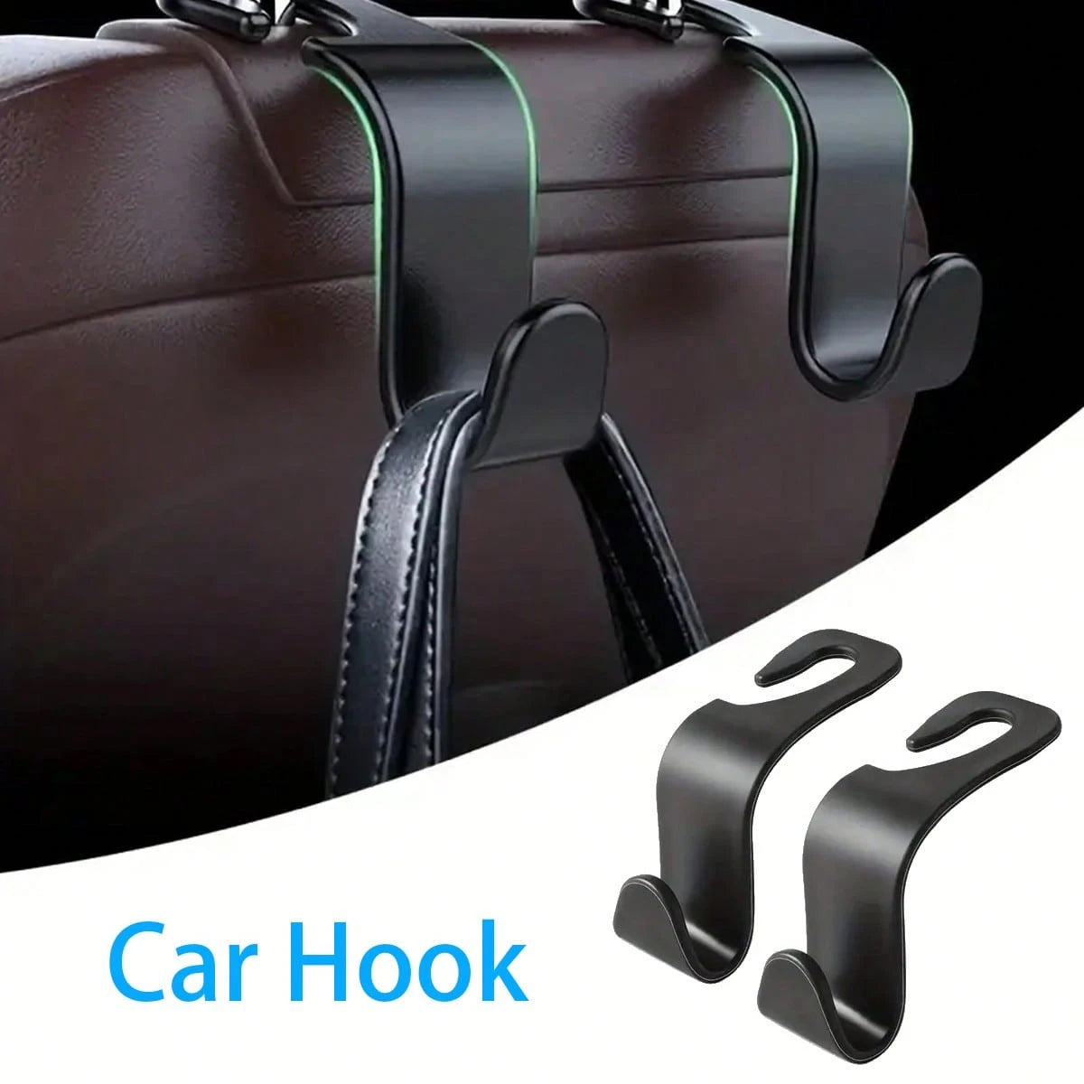 8pcs/4pcs/2pcs/1pc Car Hook Strong And Stable Small Hook Hidden Multifunctional Storage Rear Seat Hook