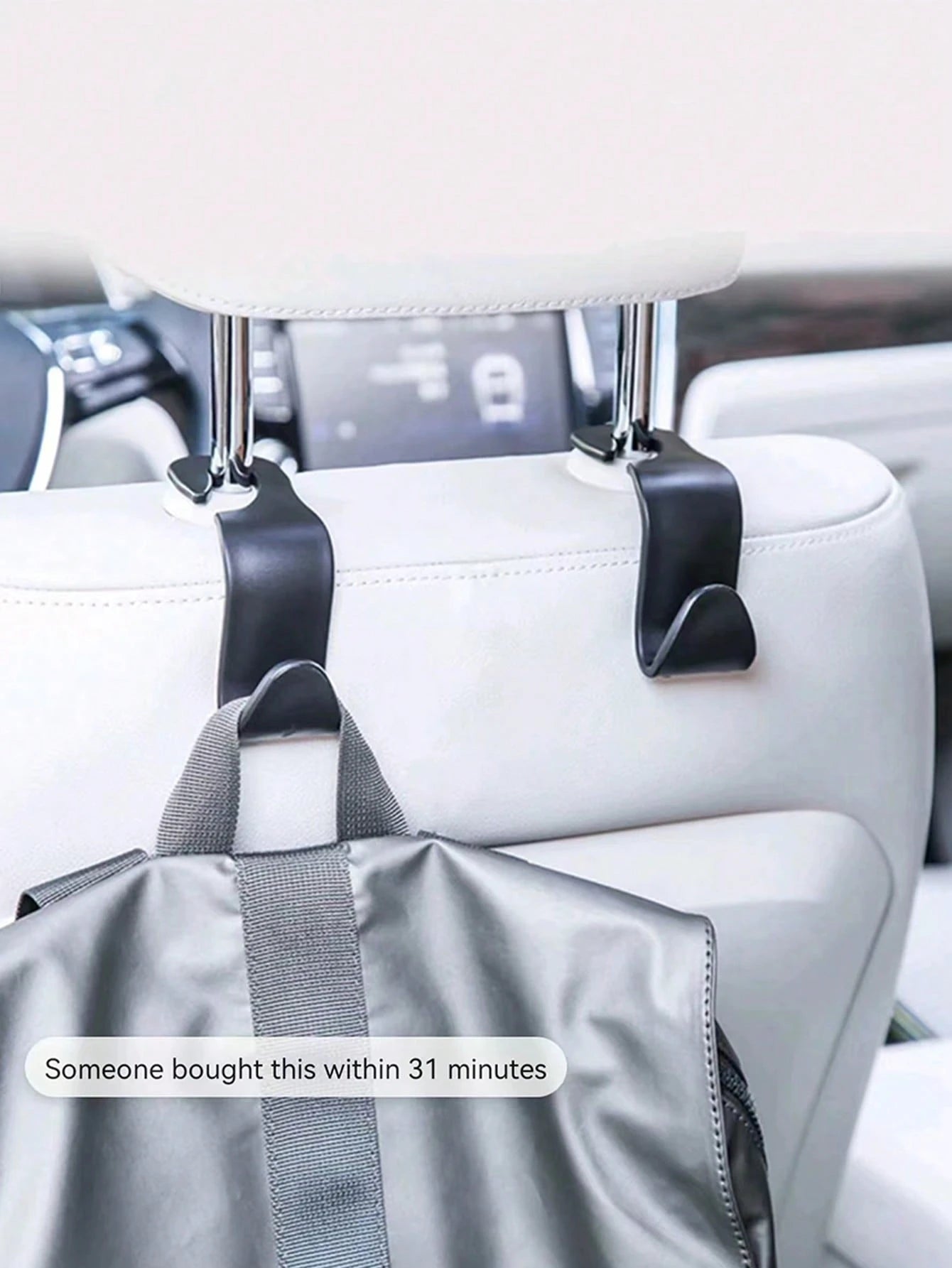 8pcs/4pcs/2pcs/1pc Car Hook Strong And Stable Small Hook Hidden Multifunctional Storage Rear Seat Hook