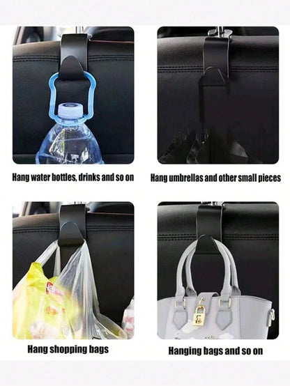 8pcs/4pcs/2pcs/1pc Car Hook Strong And Stable Small Hook Hidden Multifunctional Storage Rear Seat Hook