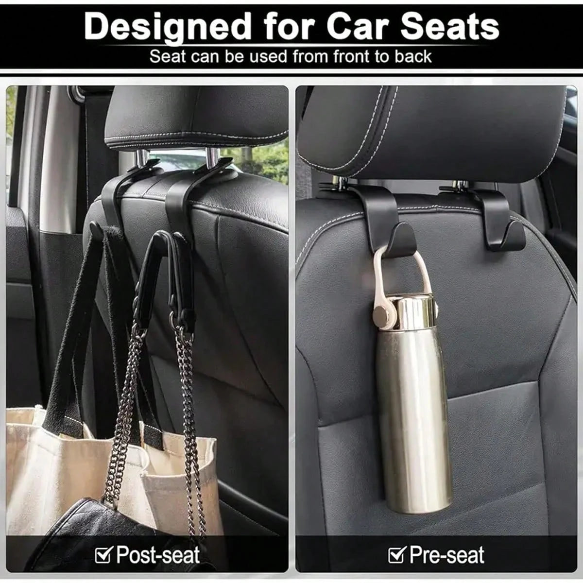 8pcs/4pcs/2pcs/1pc Car Hook Strong And Stable Small Hook Hidden Multifunctional Storage Rear Seat Hook