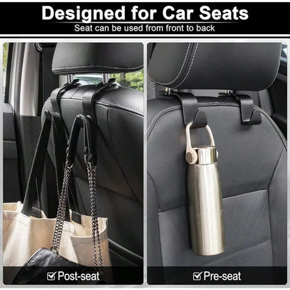 8pcs/4pcs/2pcs/1pc Car Hook Strong And Stable Small Hook Hidden Multifunctional Storage Rear Seat Hook