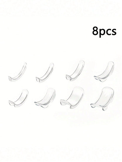 8pcs Adjustable Ring Sizer/Adjuster- Invisible Ring Size Adjuster Suitable For Weddings/Events- Temporary And Permanent Use Fits All Types Of Rings