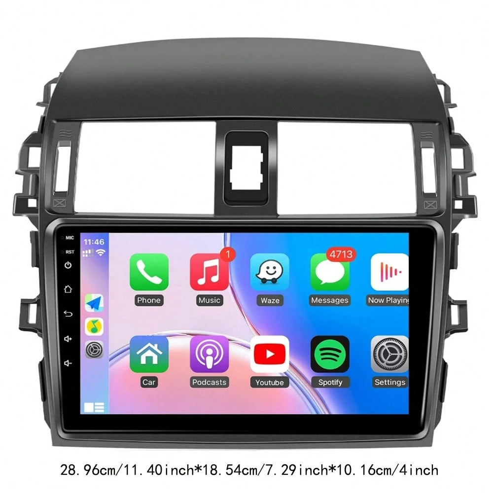 9'' HD Touch Screen An/Dr/Oid 13 Car Radio 2GB+32GB Built-In EQ-32 Wireless Apple CarPlay Android Auto GPS Bluetooth 5.0 FM R/DS Multimedia Stereo Fit To/Yo/Ta Corolla 2009-2013