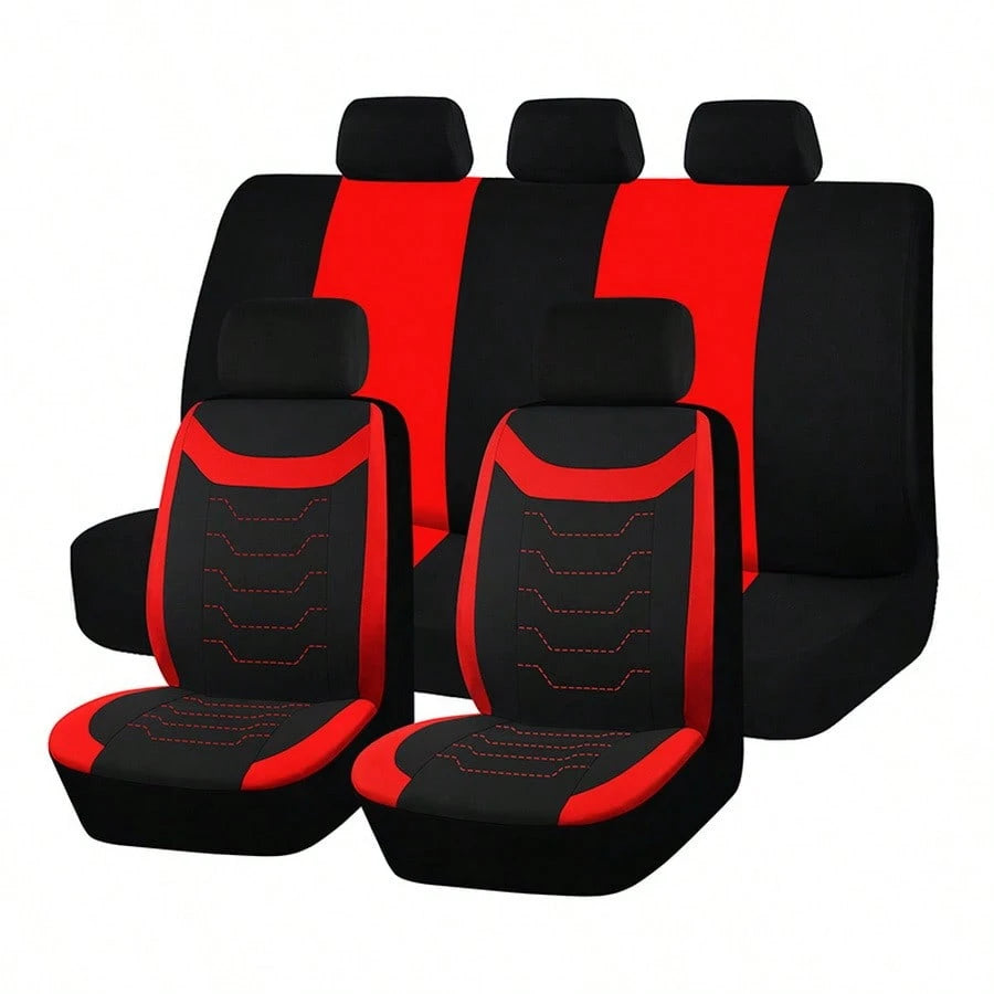 9PCS/4PCS Car Seat Covers Fashion Design Universal Fit For Car Truck SUV Airbag Auto Accessories Decoration For Women