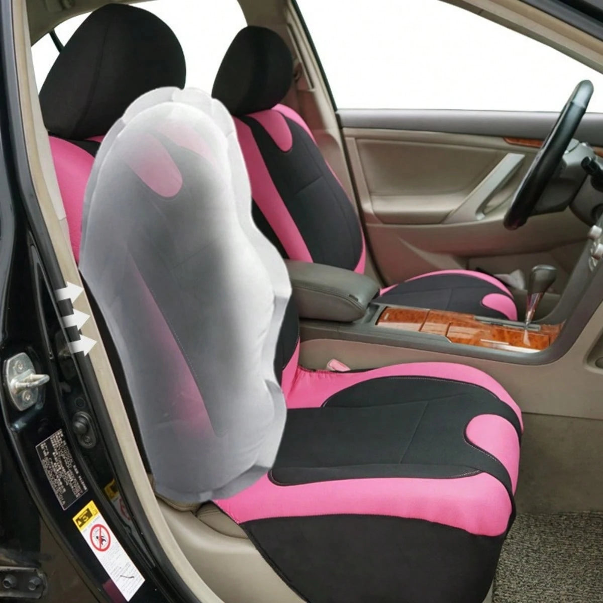 9pcs/4pcs Set Colorful Car Seat Covers, Designed For Women, Airbag Compatible, Soft Fabric And Foam Material, New Design Provides Protection