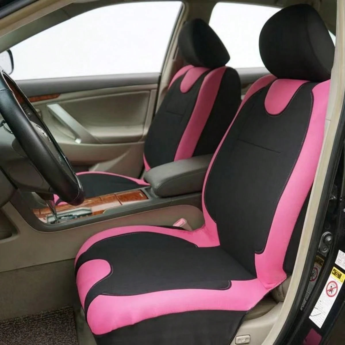 9pcs/4pcs Set Colorful Car Seat Covers, Designed For Women, Airbag Compatible, Soft Fabric And Foam Material, New Design Provides Protection