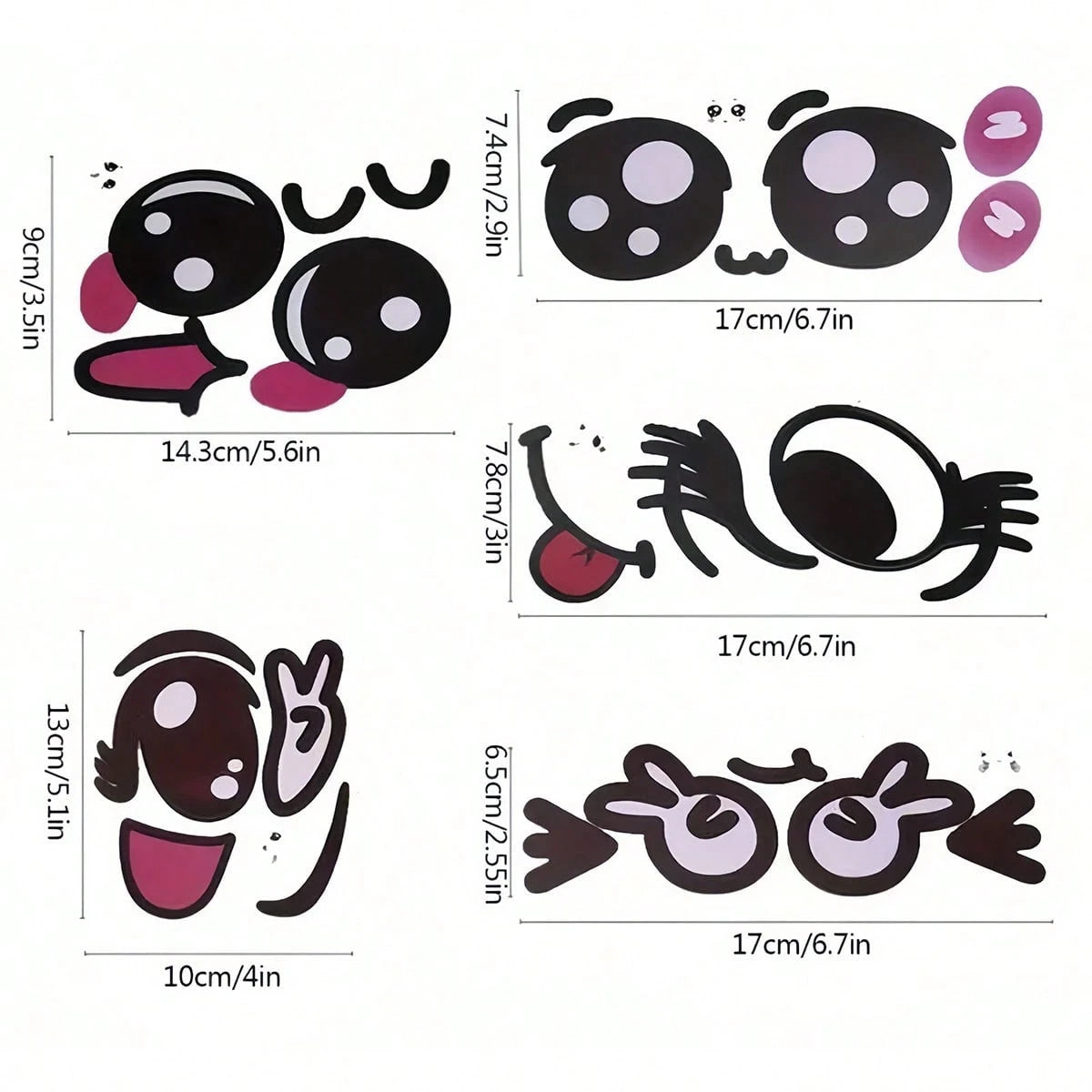 9pcs Pregnancy Belly Stickers, Funny Facial Expression Maternity Stickers, Cute Pregnant Woman Gift Belly Stickers, Baby Bath Household Decor, Easter Gift For Girls/Boys