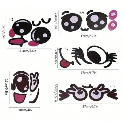 9pcs Pregnancy Belly Stickers, Funny Facial Expression Maternity Stickers, Cute Pregnant Woman Gift Belly Stickers, Baby Bath Household Decor, Easter Gift For Girls/Boys