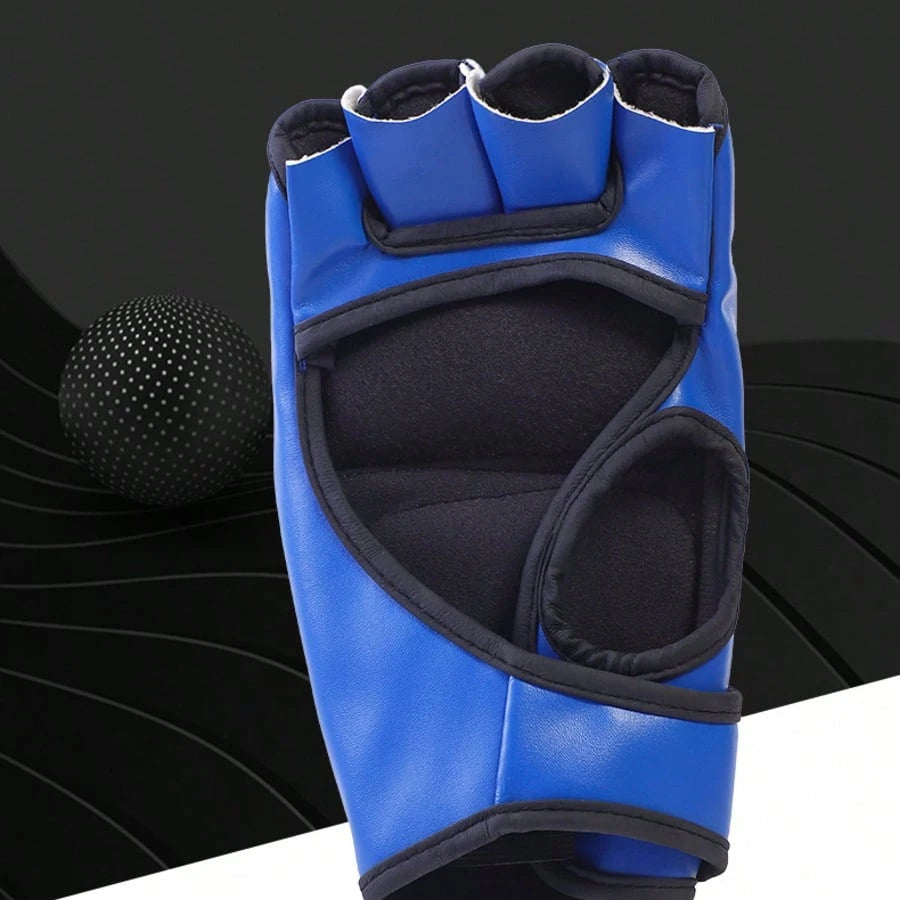 A Pair Of Adult Half-Finger MMA Boxing TrainingGloves, Suitable For Sanda. Muay Thai. MMA. UFCAnd Other Sports
