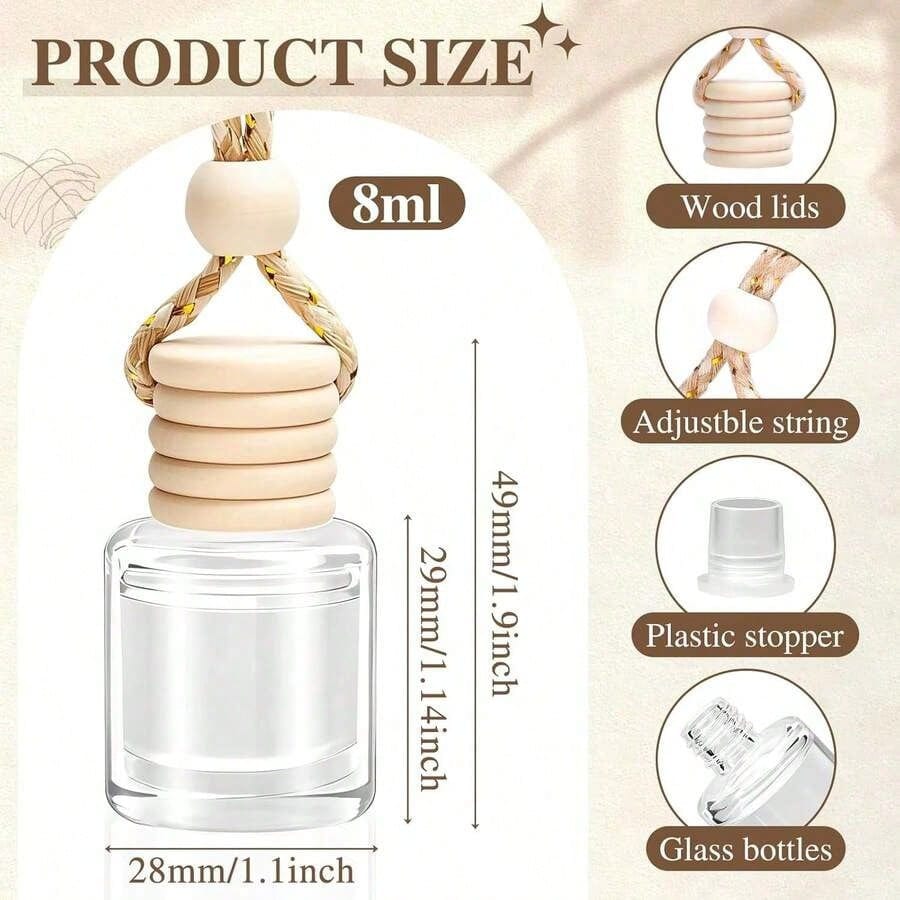 A Variety Of Scents Can Be Selected. Random 5pc Car Perfume Pendant Is Suitable For Christmas, Anniversary, Deodorization, Air Freshening, Fragrant Essential Oil, Car Necessities, Car Accessories Perf