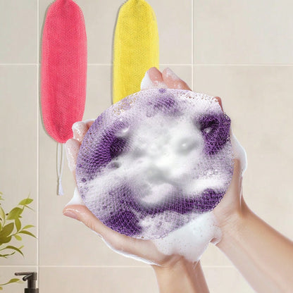 African Net Sponge, Authentic Exfoliating Bath Sponge For Deep Cleansing, Long-Lasting Body Scrub, Shower & Bath Accessories For Women & Men, Body Scrubber & Exfoliating Bath Sponge For Dead Skin Remo