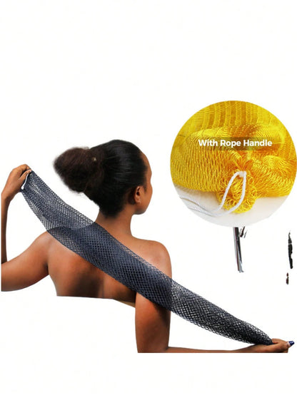 African Net Sponge, Authentic Exfoliating Bath Sponge For Deep Cleansing, Long-Lasting Body Scrub, Shower & Bath Accessories For Women & Men, Body Scrubber & Exfoliating Bath Sponge For Dead Skin Remo