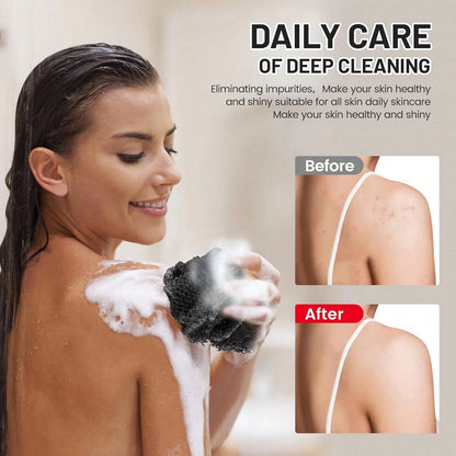 African Net Sponge, Authentic Exfoliating Bath Sponge For Deep Cleansing, Long-Lasting Body Scrub, Shower & Bath Accessories For Women & Men, Body Scrubber & Exfoliating Bath Sponge For Dead Skin Remo