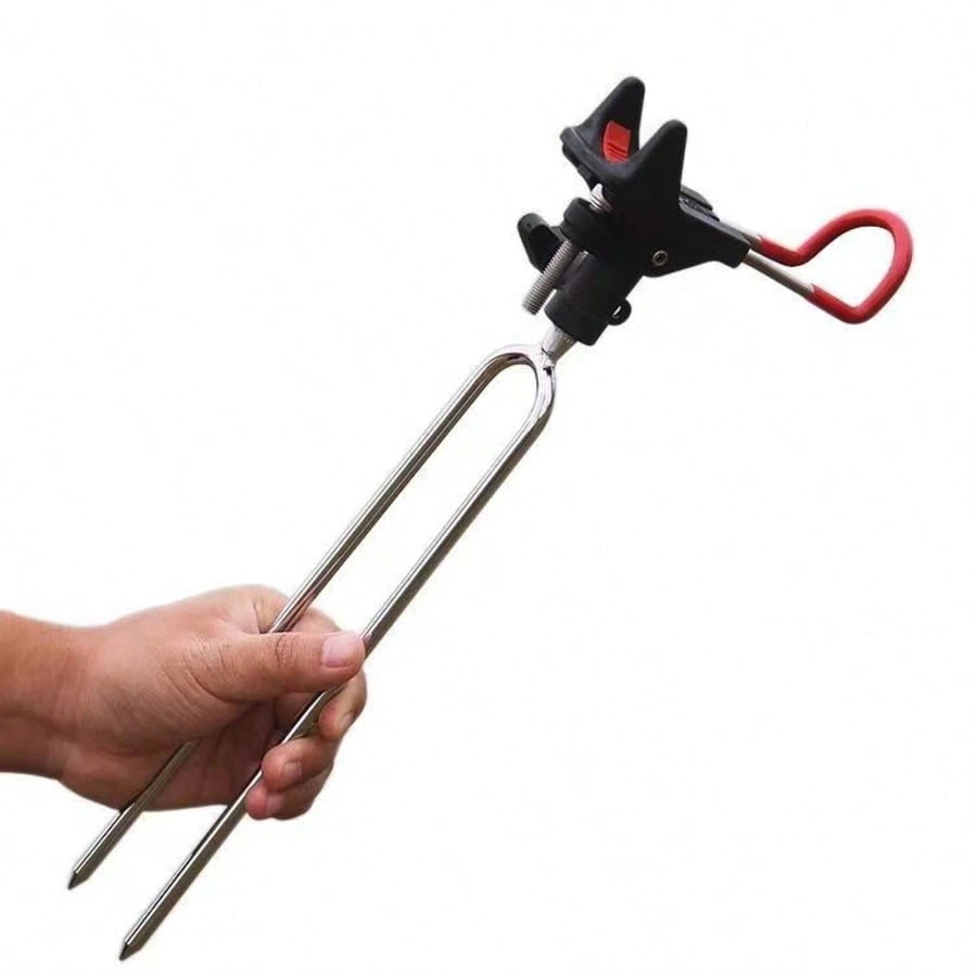 AiScrofa 360 Degree Adjustable Fishing Rod Holder, Ground Fishing Rod Stand, Hands-Free Fishing Rod Rack
