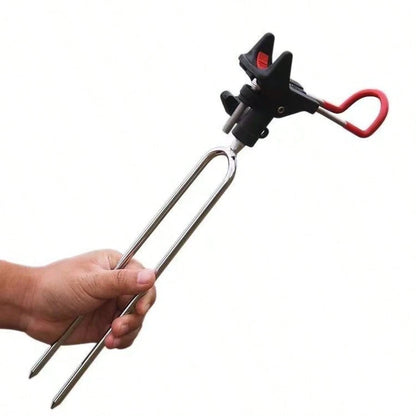 AiScrofa 360 Degree Adjustable Fishing Rod Holder, Ground Fishing Rod Stand, Hands-Free Fishing Rod Rack