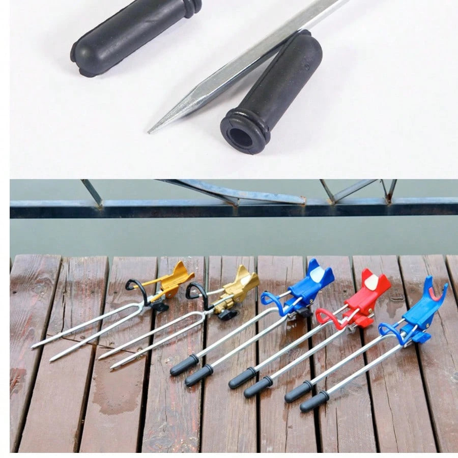 AiScrofa 360 Degree Adjustable Fishing Rod Holder, Ground Fishing Rod Stand, Hands-Free Fishing Rod Rack