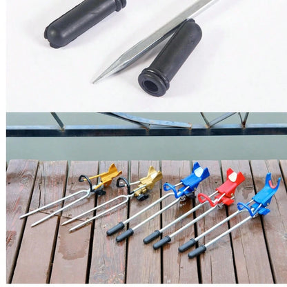 AiScrofa 360 Degree Adjustable Fishing Rod Holder, Ground Fishing Rod Stand, Hands-Free Fishing Rod Rack