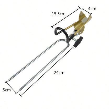 AiScrofa 360 Degree Adjustable Fishing Rod Holder, Ground Fishing Rod Stand, Hands-Free Fishing Rod Rack