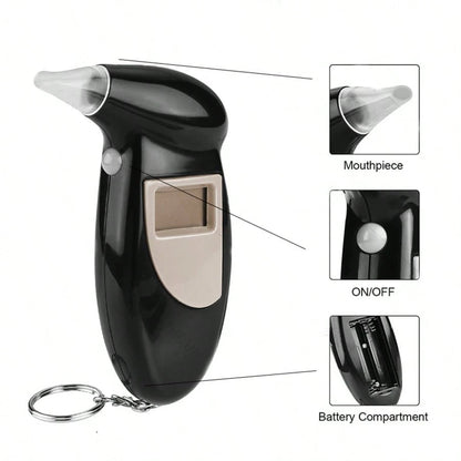 Alcohol Breathalyzer, Alcohol Tester (Shipped Without Battery)