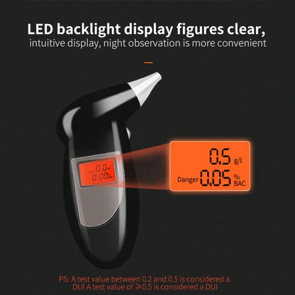 Alcohol Breathalyzer, Alcohol Tester (Shipped Without Battery)