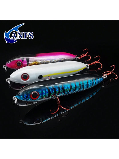 ANFS 1pc Realistic Topwater Fishing Lure-Pencil Artificial Bait For Saltwater & Freshwater Fishing Stuff