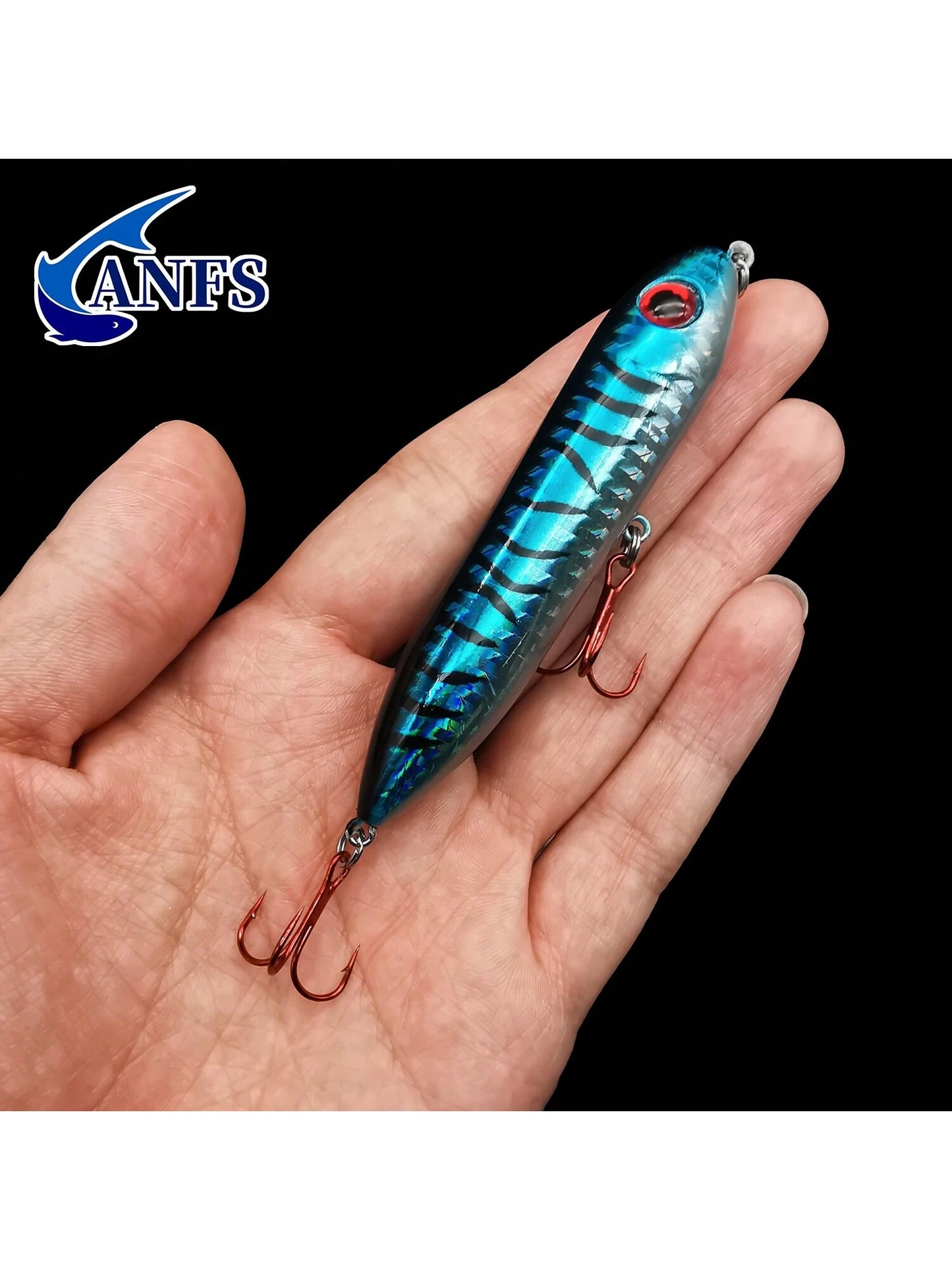 ANFS 1pc Realistic Topwater Fishing Lure-Pencil Artificial Bait For Saltwater & Freshwater Fishing Stuff