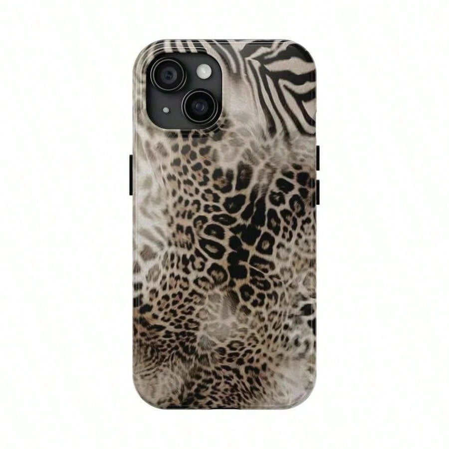 Animal Print Cheetah Zebra Tiger Phone Case, Phone Cases Phone Cover Hard Case Tough 2-Piece Phone Case